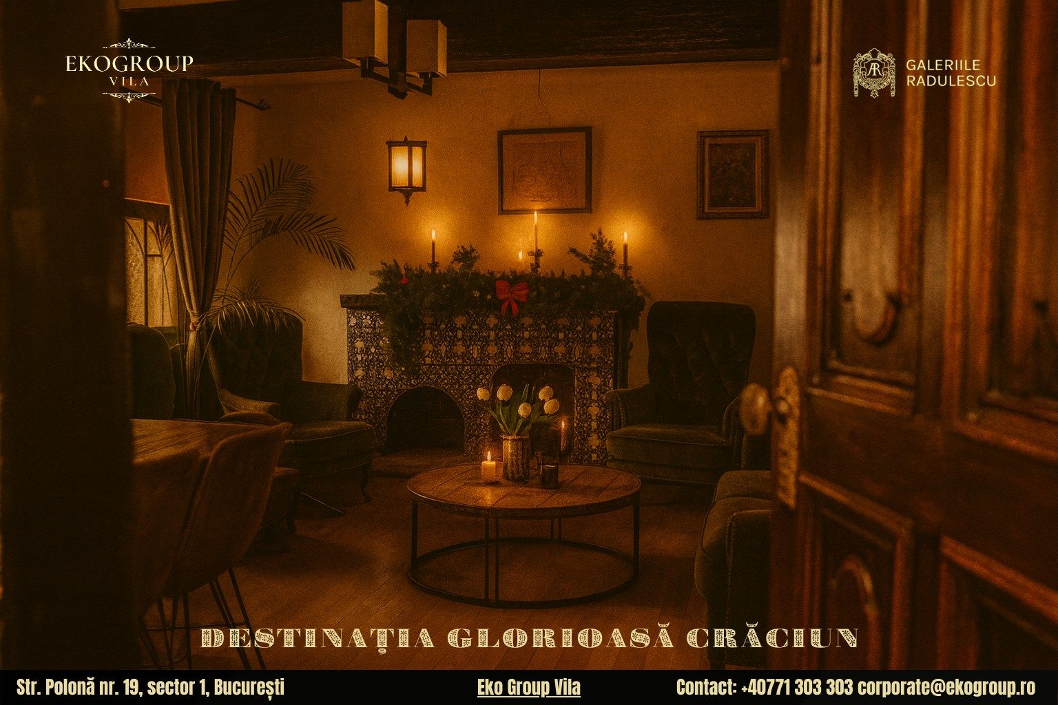 Destinații de Crăciun în București: O incursiune în rafinamentul Crăciunului anilor ’30 la Eko Group Vila