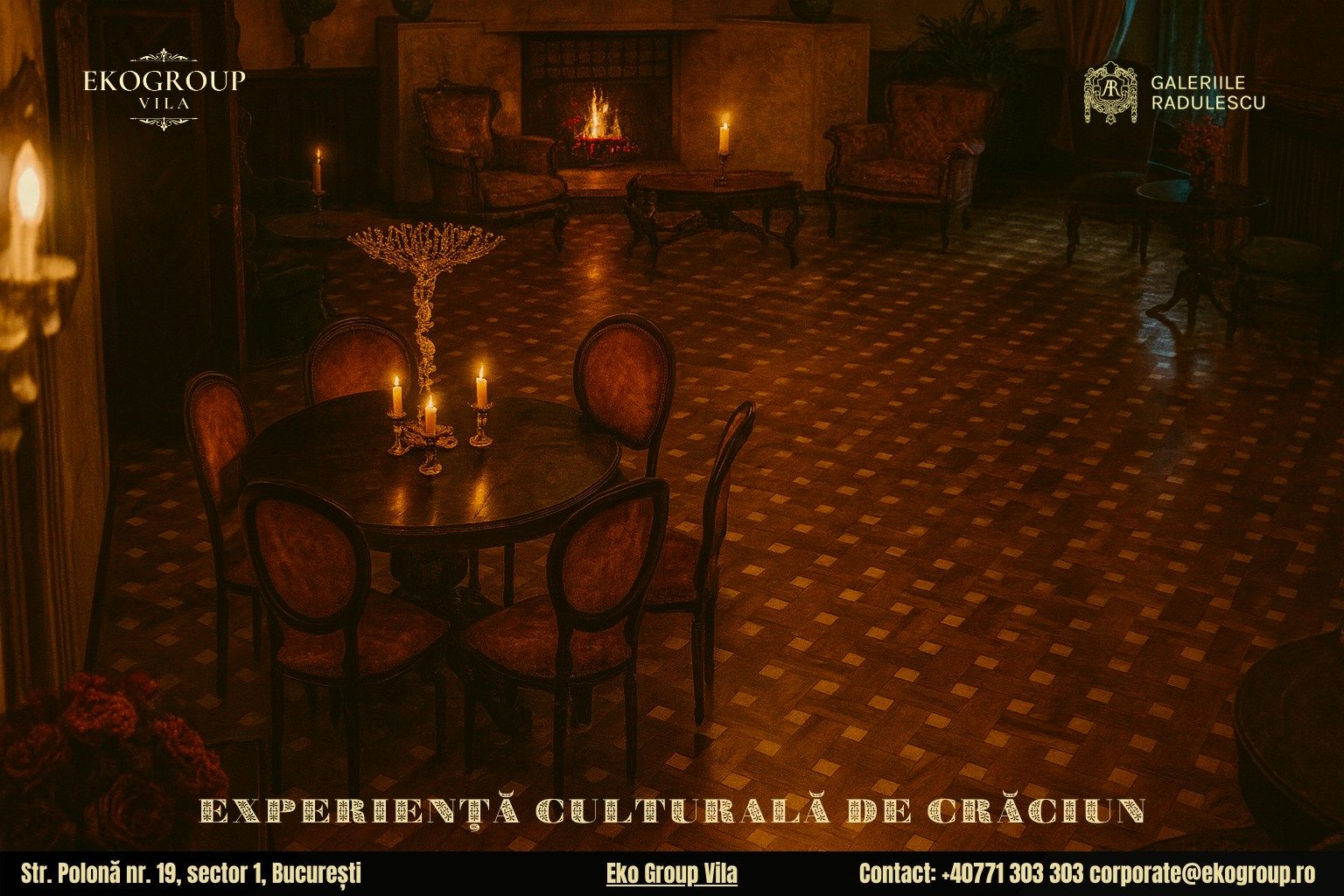 Târg de Crăciun în stilul anilor ’30 la Eko Group Vila: O alternativă rafinată și nostalgică